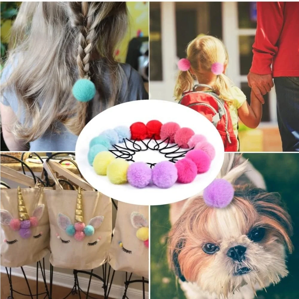 Pom Pom hair ties